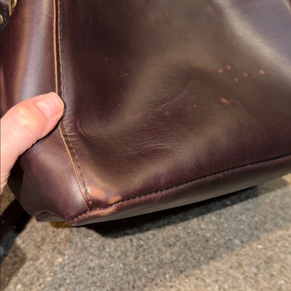 Portland Leather Butterfly Bucket Bag - Picture 5 of 8